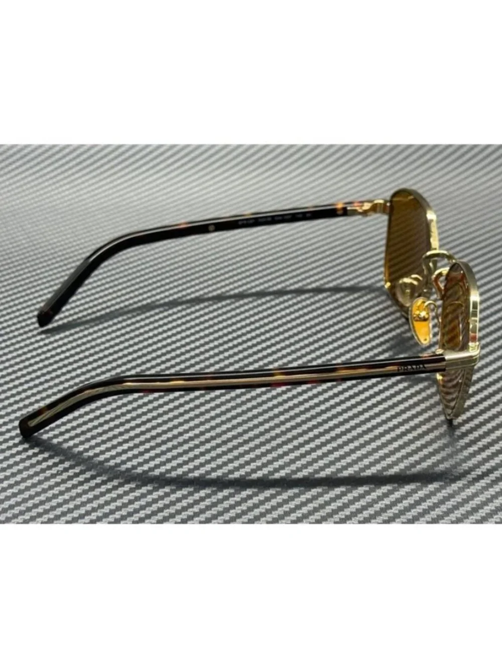 New PRADA Men Gold Sunglasses 53-20-145